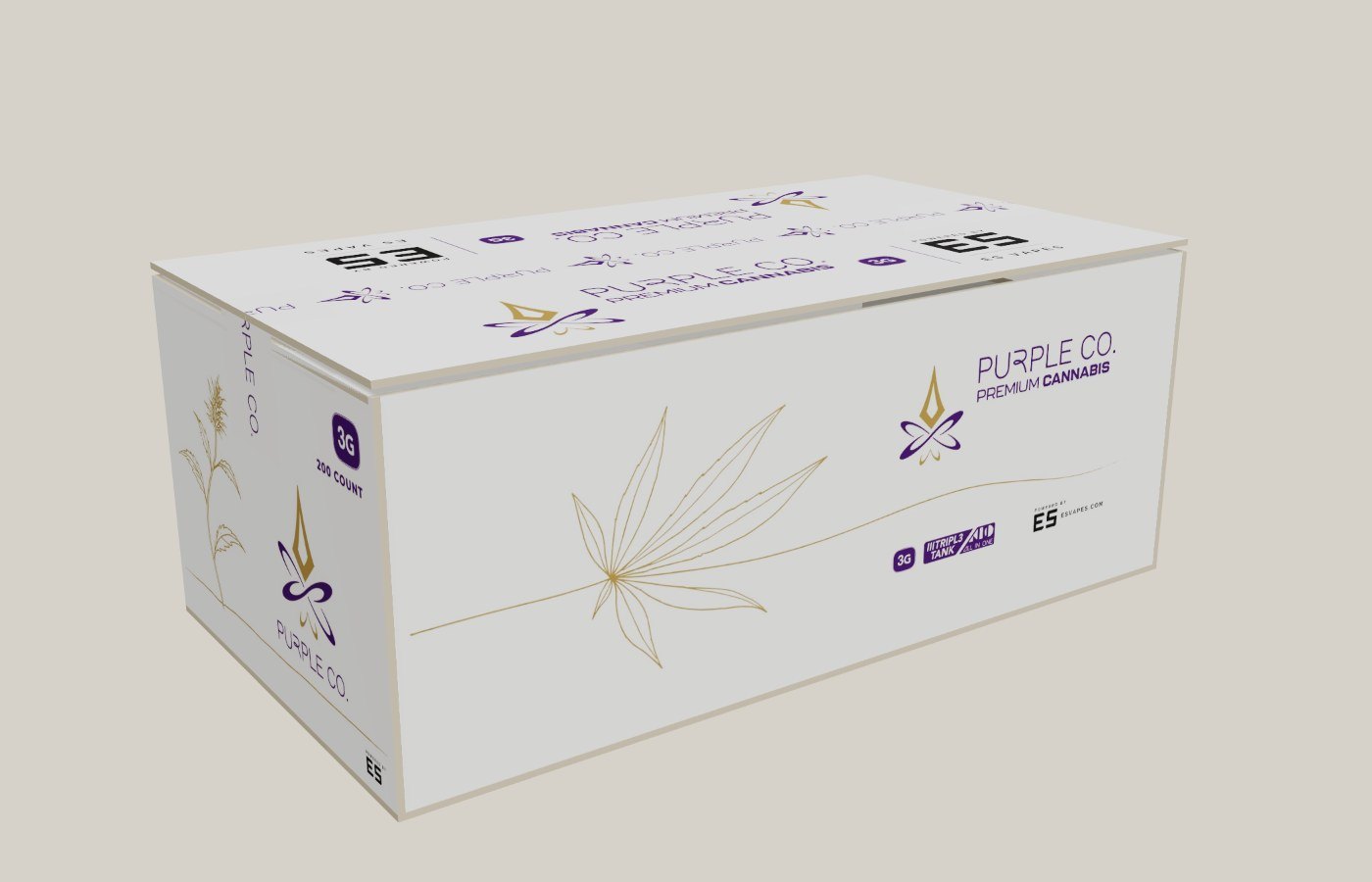 One Line - 3D render of the print file