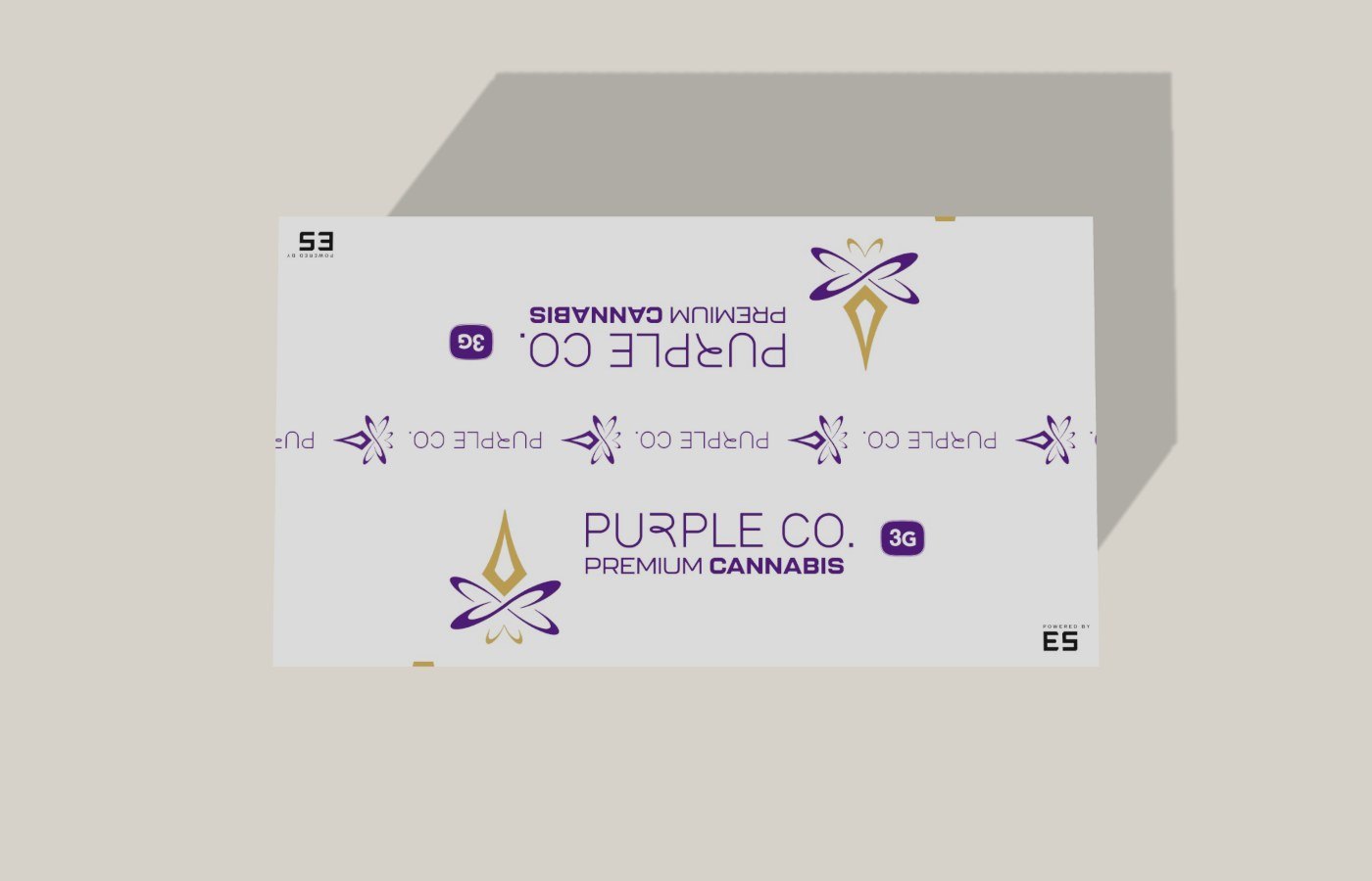 top with the Purple Co. tape